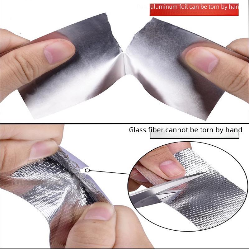 Лента из высокотемпературной алюминиевой фольги: Водостойкий, самоклеящийся, устойчивый к плесени, для швов на кухне и плите.