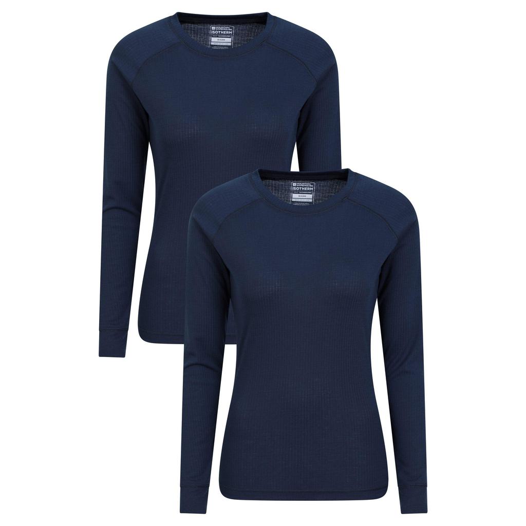 Mountain Warehouse Womens/Ladies Talus Thermal Base Layer Top (Pack of 2)