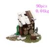 Точечный MOC- 186505 обеденный стол 78676 бочка-декор 166407 колодец 96252 сборка из мелких деталей конструктор развивающая игрушка