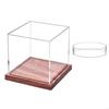 With Base Baseball Display Case Transparent Baseball Holder Baseball Box  Signed Memorabilia