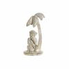 Decorative Figure DKD Home Decor 8424001749805 15 X 12 X 29 Cm White Resin Monkey Tropical Stripped