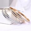 Bangle Exquisite Fadeless Women Simple Middle Frosted Circle Bracelet for Party Dating