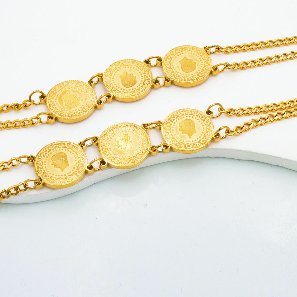 Новый роскошный браслет 2025 года золотого цвета - Ювелирное изделие из нержавеющей стали для женщин, Гипоаллергенный подарок и аксессуары для вечеринок