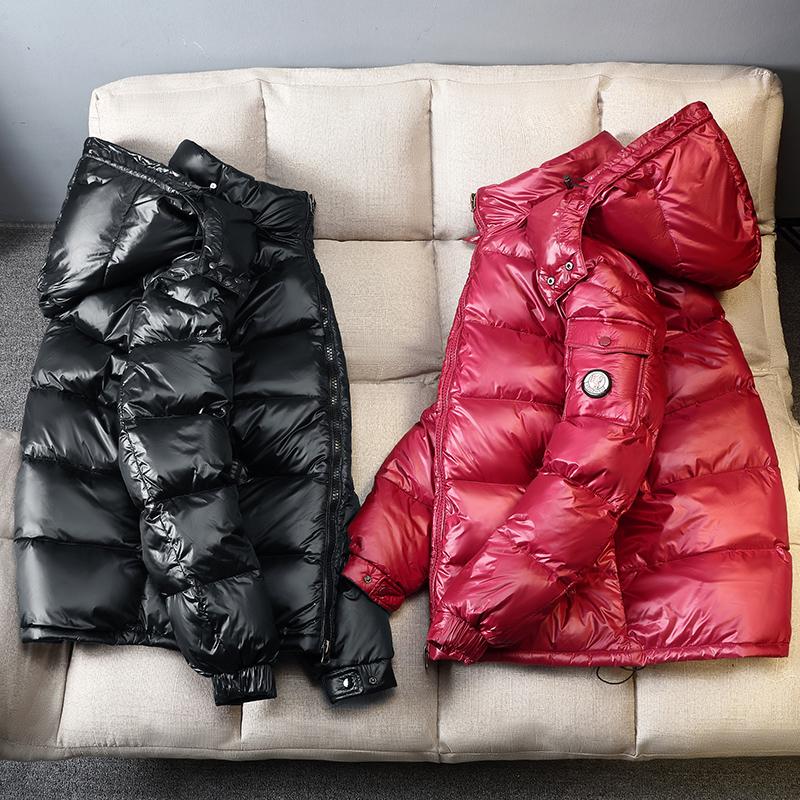 Fashion Waterproof Short Down Jacket Male Lightweight Snow Ski Duck Down Parka Glossy Parka Winter Down Jacket Mens