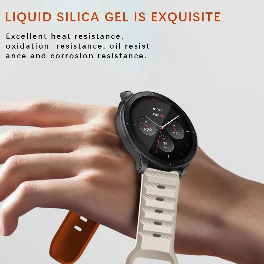 Силиконовый ремешок 20 мм 22 мм для Samsung Galaxy Watch 6 5/4 44 мм 40 мм Classic 46 мм 42 мм Спортивный ремешок Браслет для Galaxy Watch 5Pro 45