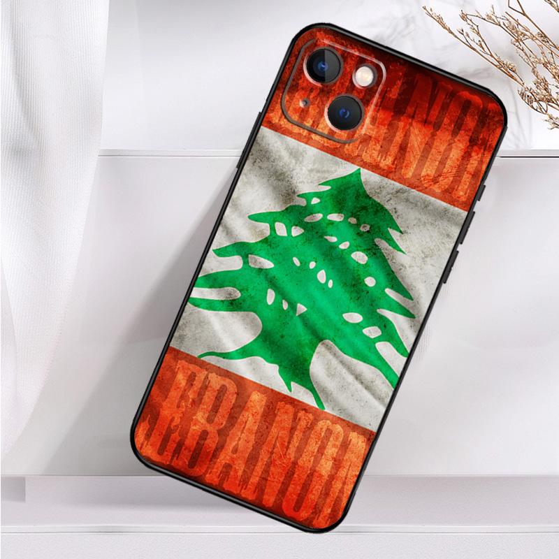 Lebanon Flag Map Case For iPhone 14 13 12 11 16 15 Pro Max Mini Cover X XR XS 8 7 14 16 15 Plus Accessories