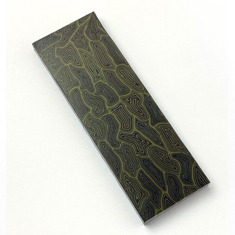 5 Colors 130X45X5MM Damascus Pattern Knife Tools Handle Scale DIY Making G10 Composite Material Material Board Plate