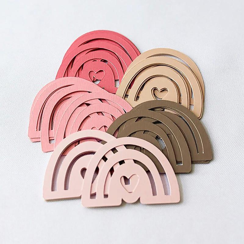 100 Pcs Bobo Bohemian Theme Decoration Boho Rainbow Paper Confetti Table Scatter Baby Shower Birthday Wedding Decoration