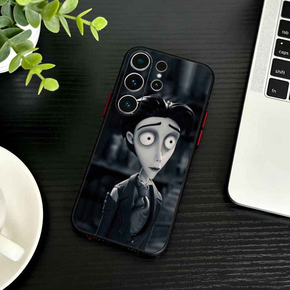 P-Corpse Bride Phone Case For Samsung S26,S25,S24,S23,S22,S21,S20,S30,Ultra,Plus,Fe,Note,5G Black Cover