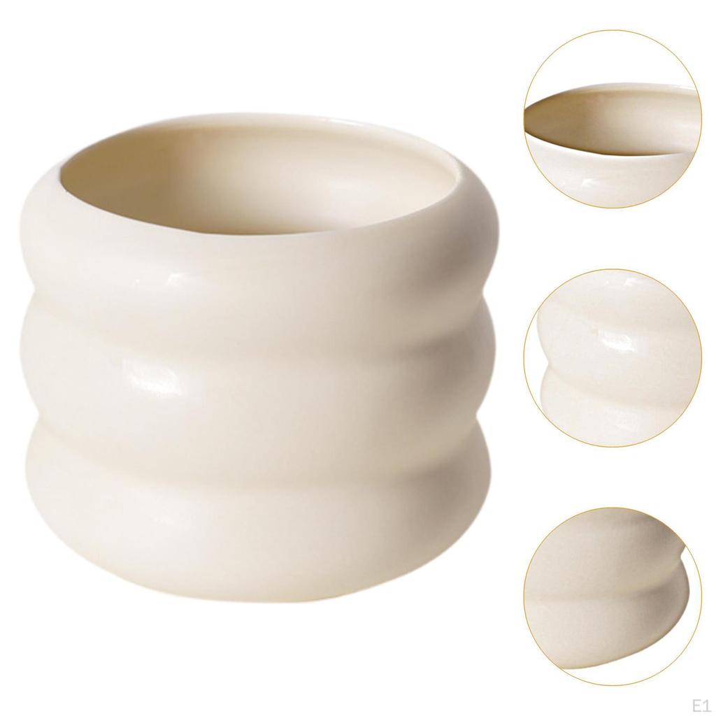 Ceramic Flower Pot Plant with Drainage Hole Balcony Decoration Multifunctional Handcrafted