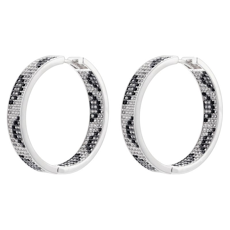 ZHUKOU 4 styles of earrings/studs with zirconia and snake motifs Atmospheric and glamorous earrings for women: VE1321-VE1324