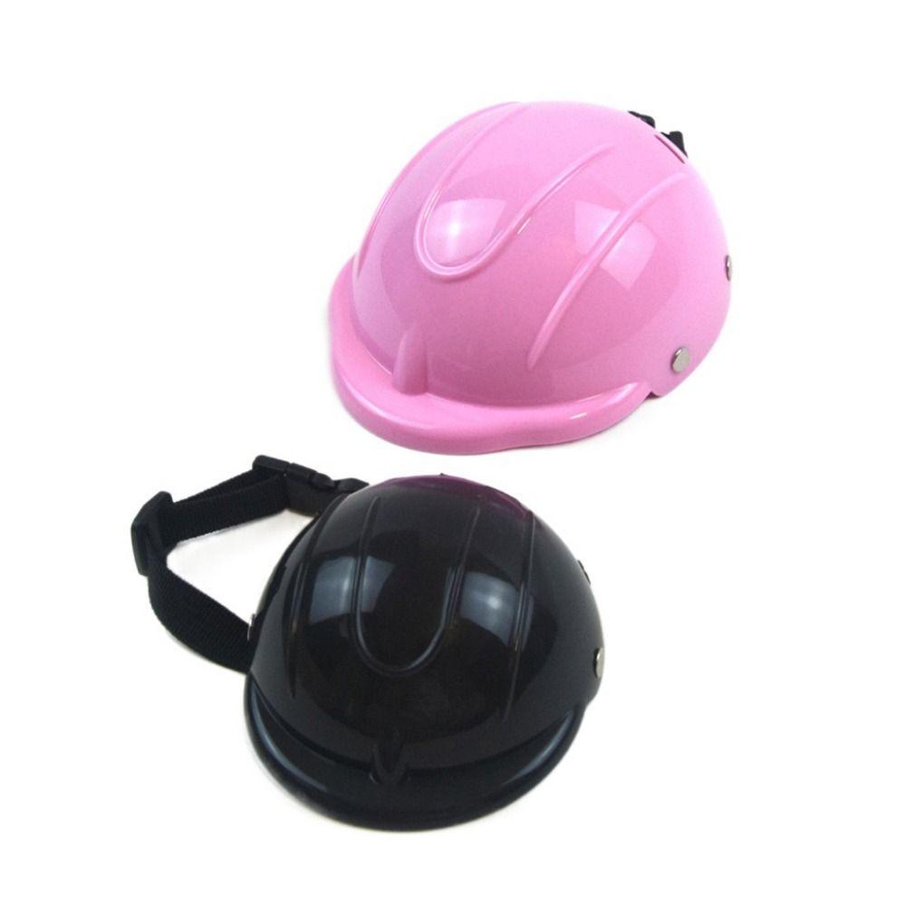 Adjustable Pet Safety Helmets Wear Resistant Pet Motorcycle Helmet Cap Dog Cycling Helmets  Outdoor