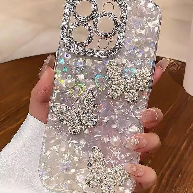 Чехол с узором «Ракушка» для IPhone 11, Apple 17 Pro Max, Жемчужный бант 13 мм, 12/15 мм Pro
