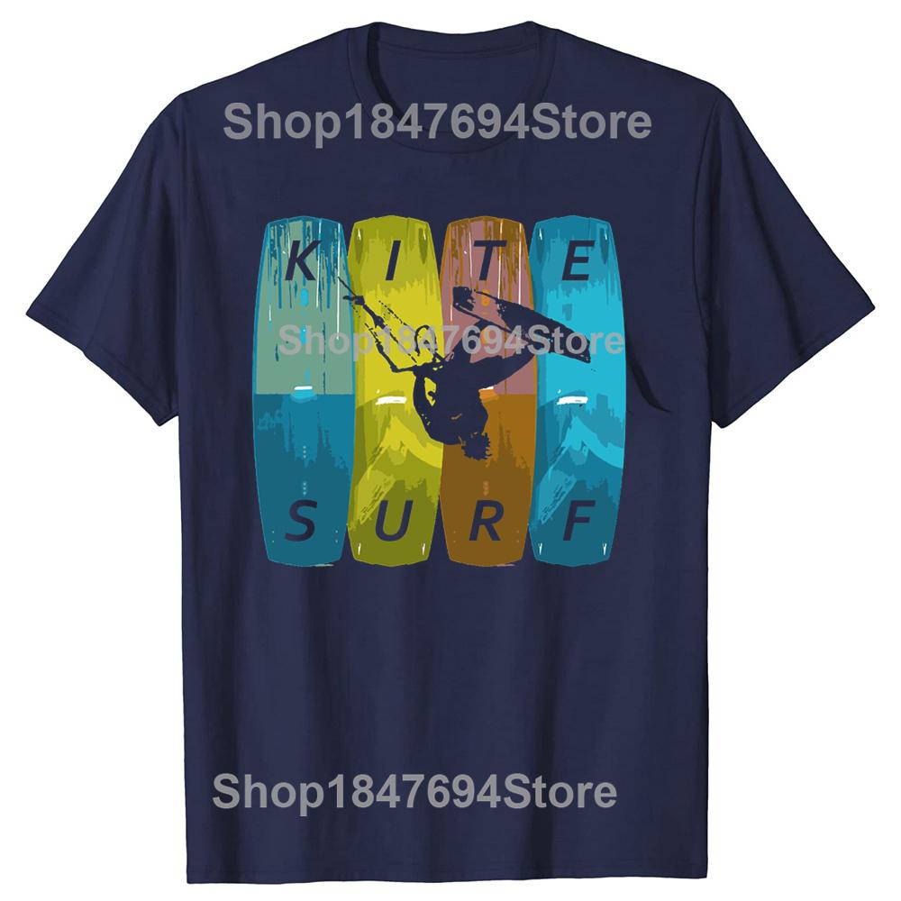 Kitesurfing Kiteboarding Funny TShirt Simple and Leisure Personalize Men's T Shirt Unisex Cotton Tees Euro Size Streetwear