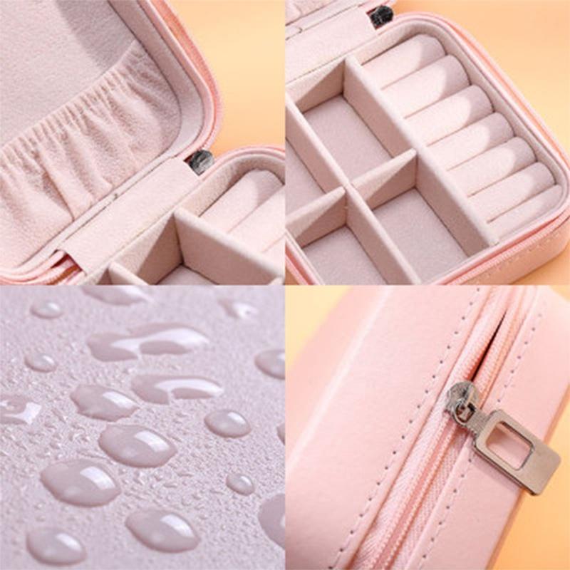 Portable S/M/L Size Jewelry Box Multi-Functional PU Jewelry Case for Rings Earrings Necklaces Accessories Travel Jewelry Box