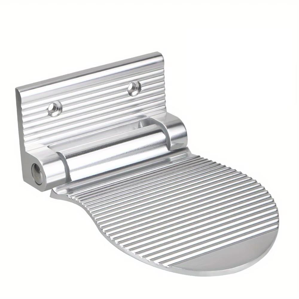 Aluminum Zinc Zinc Alloy Bathroom Pedals Wall Mounted Shower Footstool Stable Shower Foot Rest  Shaving