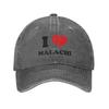 Washed Baseball Cap I Love Malachi Barton Summer Trucker Hat For Couple Women  y2k Retro Outdoor Sport Sun Snapback Cap