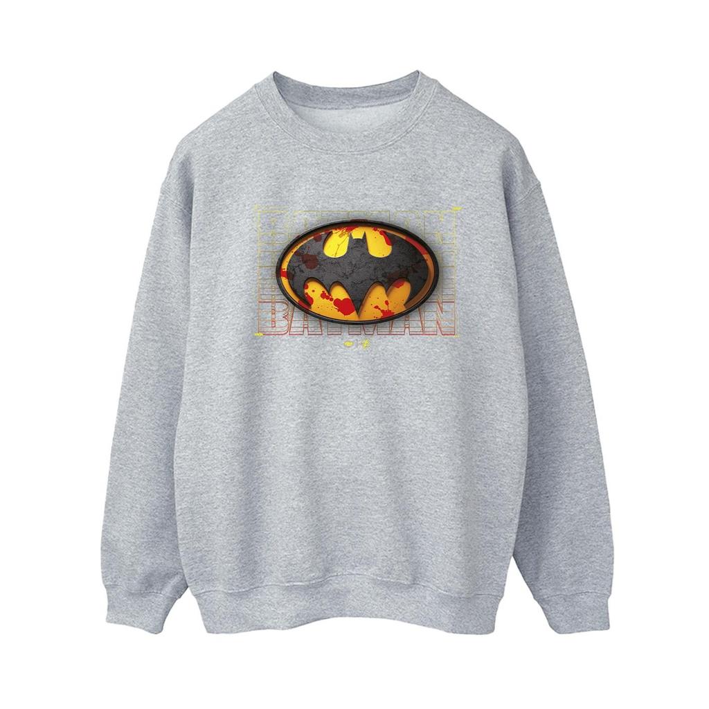 DC Comics Womens/Ladies The Flash Batman Red Splatter Sweatshirt