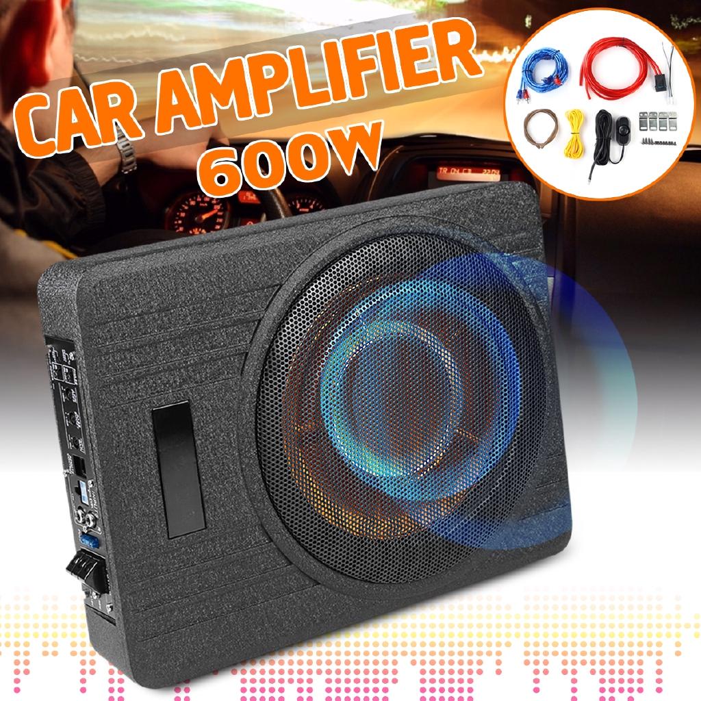 25A Автомобильный сабвуфер под сиденье, динамик, автомобильный супертонкий активный сабвуфер, усилитель 600 Вт, автомобильная закрытая сабвуферная система, новый