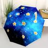 1pc Shooting star Cosmic Themed High-quality Umbrella,Automatic Opening and Closing Umbrella,Multi-functional Umbrella G0811127