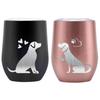 Dog Lover Popular Couple Birthday Day Couple with Keeps Drinks Hot or Vacuum Insulated X Dog-themed Mugs, Pair, Gift, Gift, Gift, Valentine's Gift,