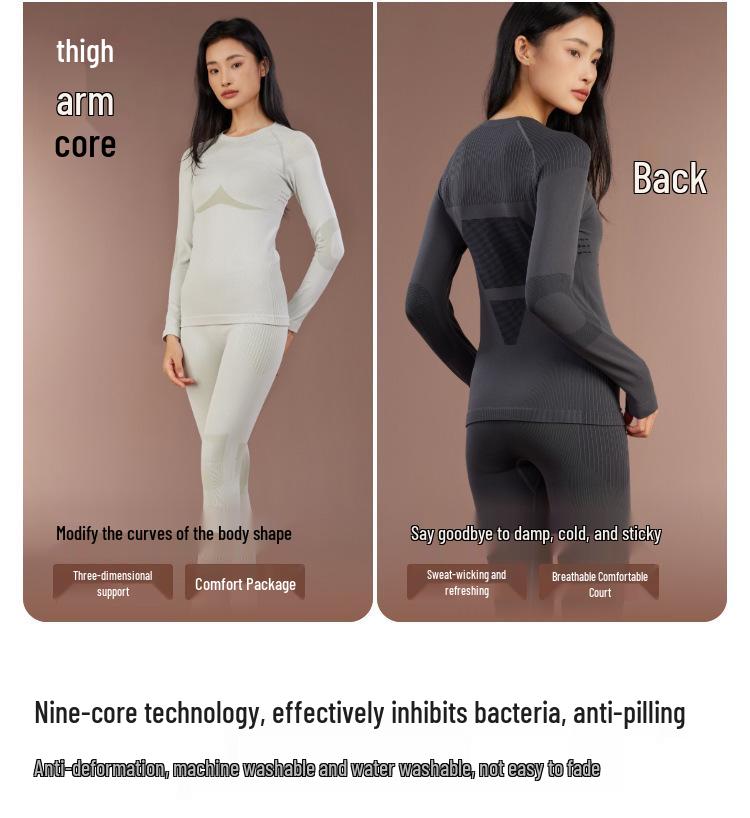 Мужской и женский быстросохнущий горнолыжный костюм: Компрессионный базовый слой для зимних видов спорта