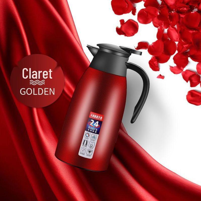 304 Stainless Steel 2L Thermos Flask Kettle - Large Capacity Hot Water Bottle