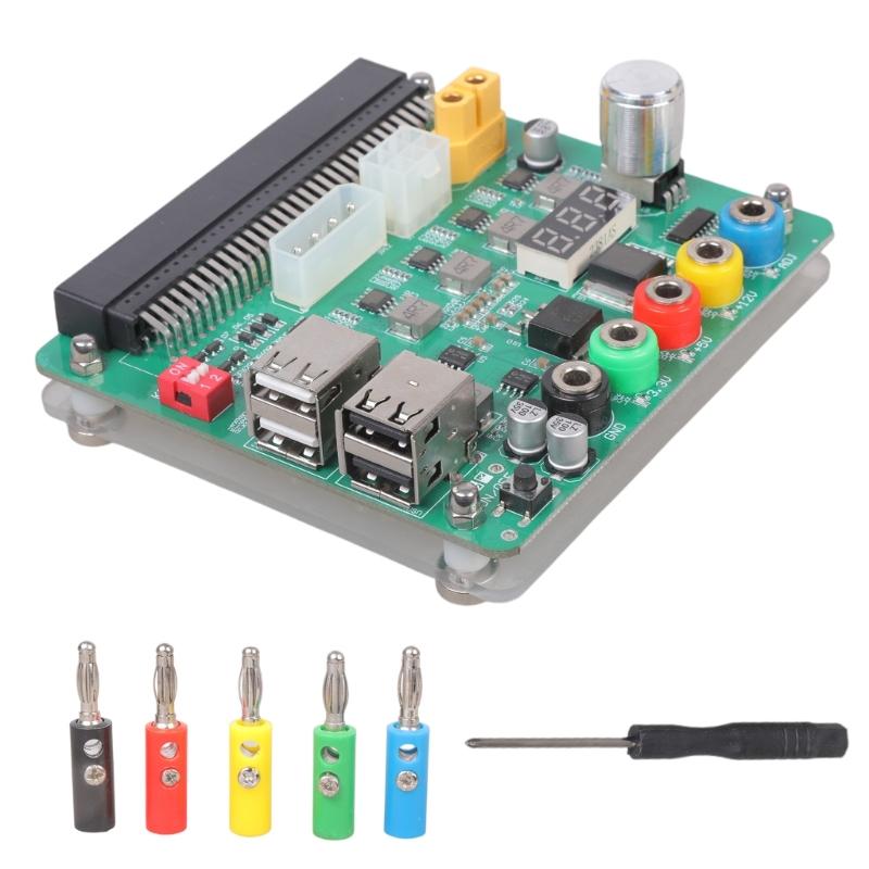Power Supply Breakouts Boards with 4x USB2.0 Port Acrylic Case Kit for D750ES1 750AB-2 05NF18 05RHVV Accessories
