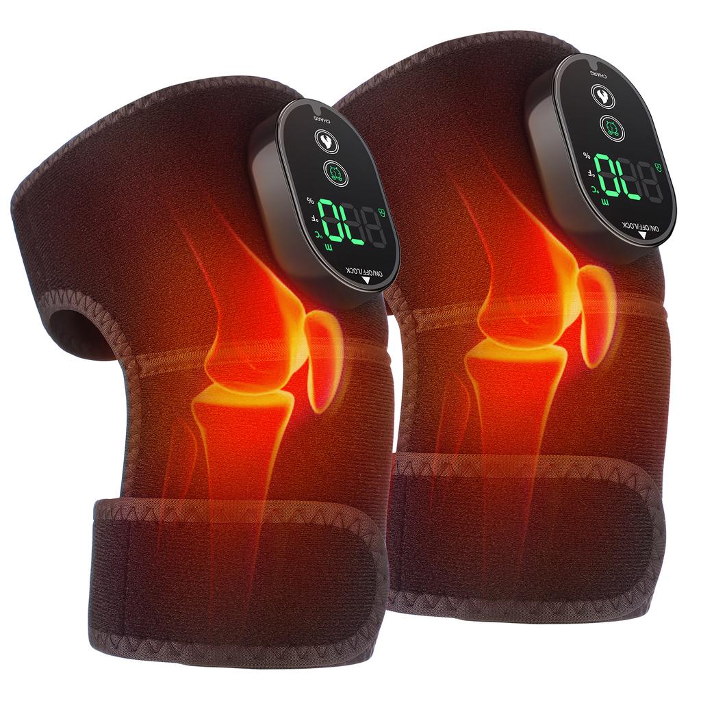 Electric Heating Knee Massager Support Adjustable Heating Knee Belt For Arthritis Shoulder Knee Brace Shoulder Massage Pads