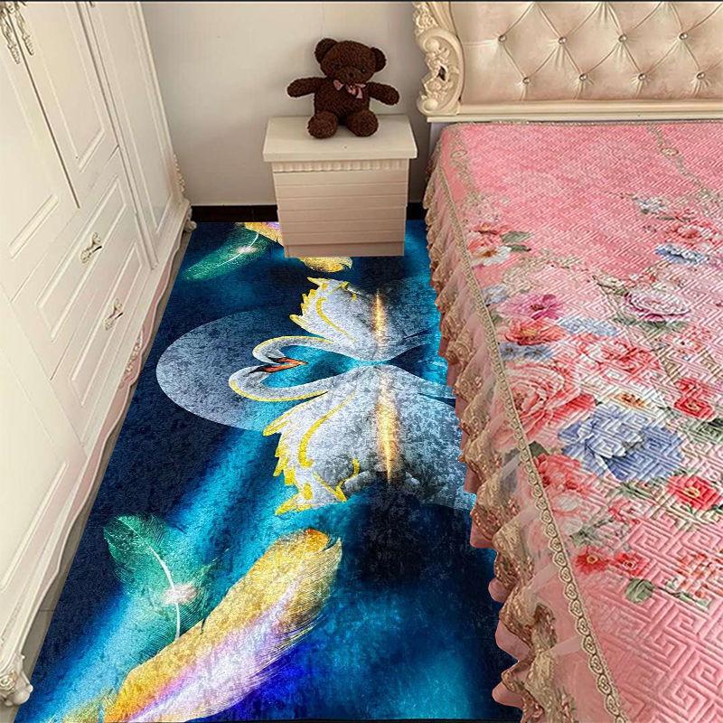 Ковер для спальни, светлый, роскошный ковер для девочки, теплый ковер для спальни, прикроватный ковер для гостиной, коврик для чайного столика