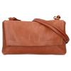 Genten Leather Flap Shoulder Bag BrownUsed