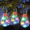 1PC Waterproof Solar Rotatable Outdoor Garden Camping Hanging LED Light Lamp Bulb