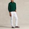 Polo Ralph Lauren Solid Color Logo Embroidered Long Sleeve Polo Shirt Men Tops Green MNPOKNI16823255-300