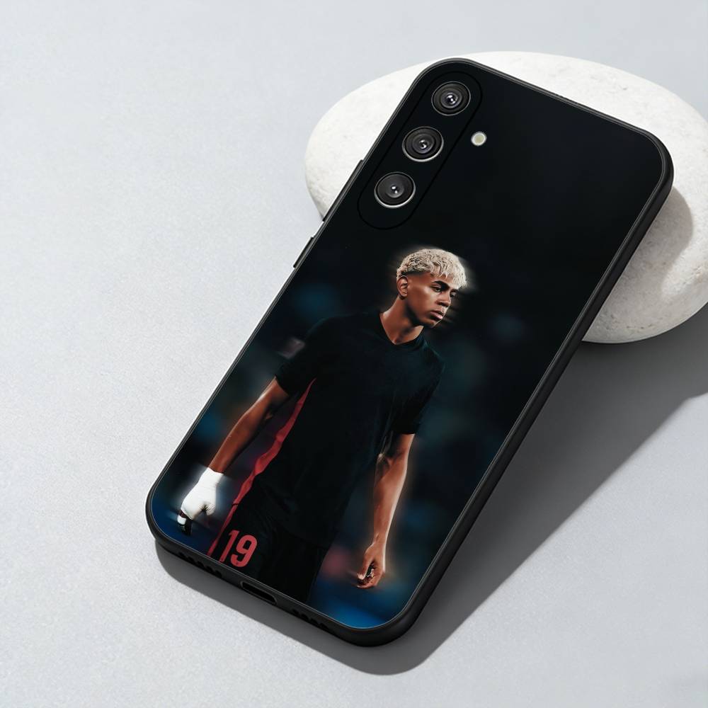 LY19 L-Lamine Футбольный Игрок Ямал Чехол для Телефона Для Samsung Galaxy A73,A72,A71,A70,A52,A51 Другие Мягкий Черный Чехол