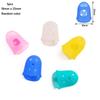 5/10Pcs Silicone Finger Sleeve Slip Anti-scalding Needle Flip Book Money Playing Piano Thimble Tip Hollowed Out Breathable