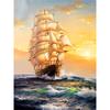 5D DIY Diamond Painting Sailboat Embroidery Ship Landscape Home Decoration Mosaic Handmade