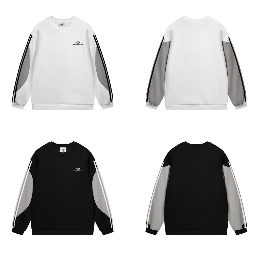 Streetwear Round Neck Warm Hoodie Sport Long Sleeves Shirt