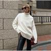 Warm Zip-up Knitted Hooded Sweaters for Women Long Sleeved Neck Fashion Pullovers Fall Casual Loose Office Ladies Sweater Loose Sports Tops Pullover