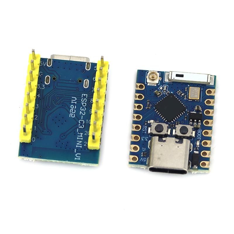 ESP32C3 PRO MINI Dev Board ESP32-C3 WiFi BLE5.0 RISC-V Core Board Pin Header / Pre-Soldered Pin Option PCB