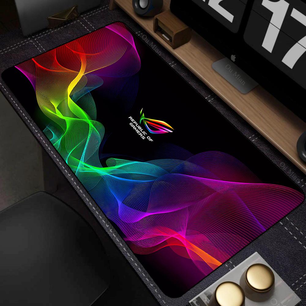 Коврик для мыши Asus Rog Аниме коврики для мыши Игровой коврик для компьютерного стола Ковер для мыши Компьютерные аксессуары Игровой коврик для мыши Скоростной резиновый коврик