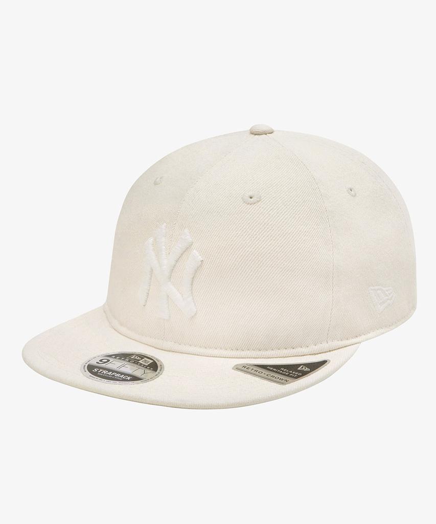 NEW ERA Mlb New York Yankees Denim Basic Retro Crown Strap Bag Ivory