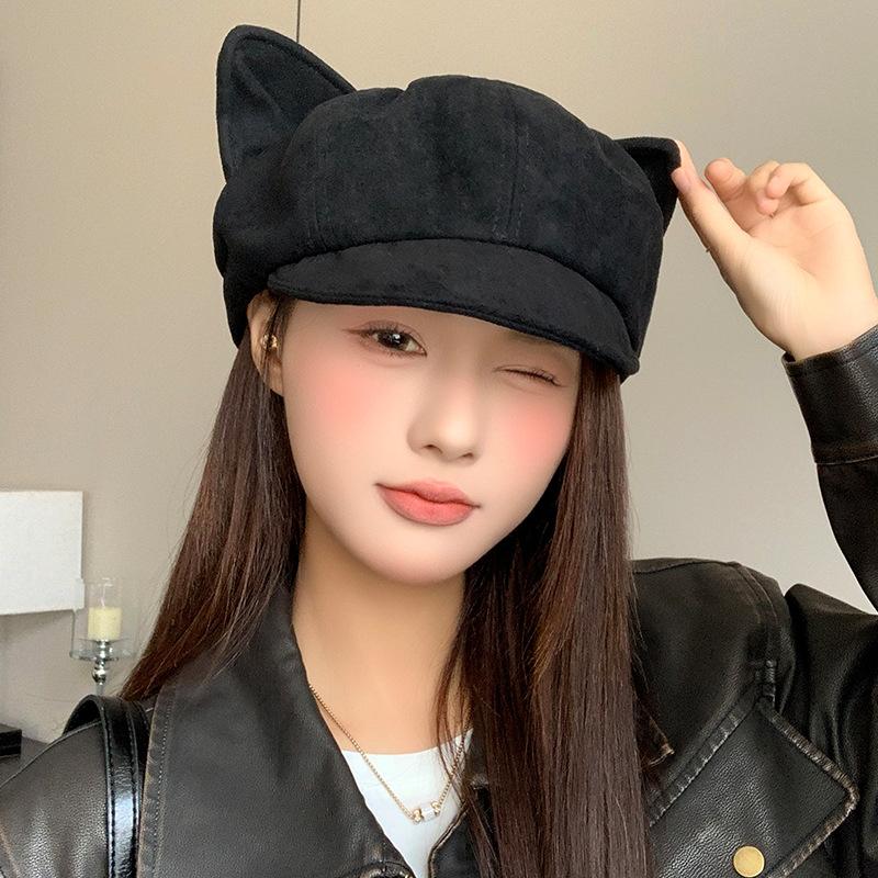 Осенне-зимняя британская ретро восьмиугольная шляпа женская новая модная повседневная шляпа газетчика в японском стиле маленькая литературная шляпа художника с лицом