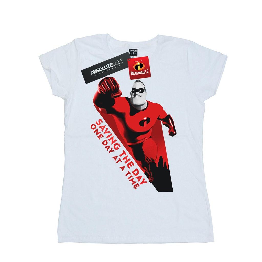 Disney Womens/Ladies The Incredibles Saving The Day Cotton T-Shirt