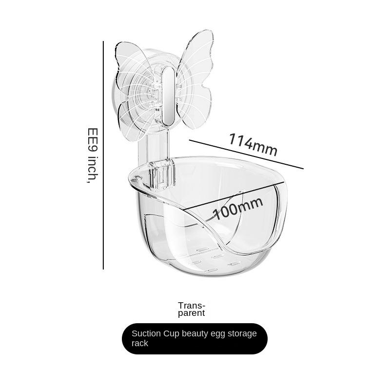 Стеллаж для хранения в ванной комнате Ящик для хранения без перфорации Ванная комната Присоска Настенная полка для умывальника Хранение косметики