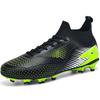 32-47 Kids Men's Large Size Football Shoes High Top Long Nails Outdoor Anti-slip Football Boots