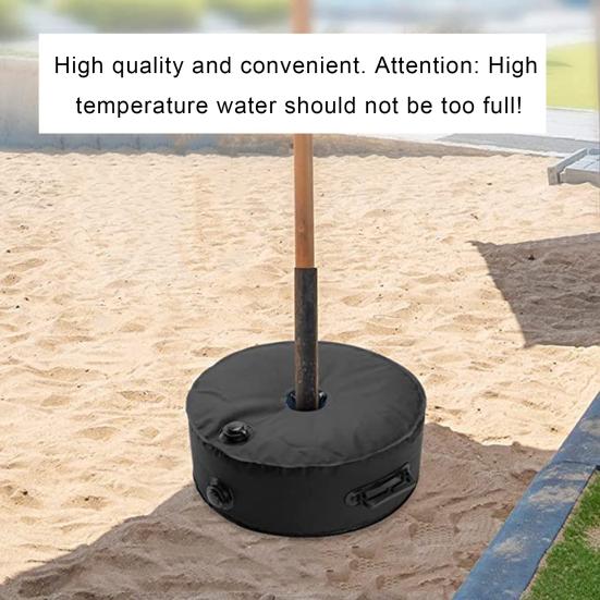 Наполненная водой сумка для основания зонта, большая вместимость, водонепроницаемая, универсальная, с большим водоприемником, сверхмощная подставка для солнцезащитного зонта, 100 фунтов