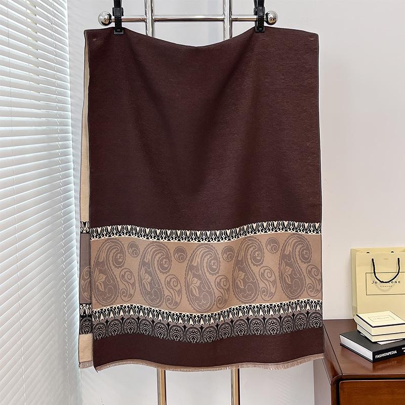 Autumn And Winter Bean Plant Germ Warm Tenderness Retro Style Women Warm Scarf Air Conditioner Shawl Scarf