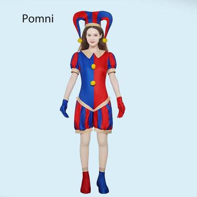 Аниме Косплей Комбинезон со Шляпой и Бахилами, Костюмы Клоуна для Хэллоуина Карнавала Цирка Костюм Помни для Взрослых