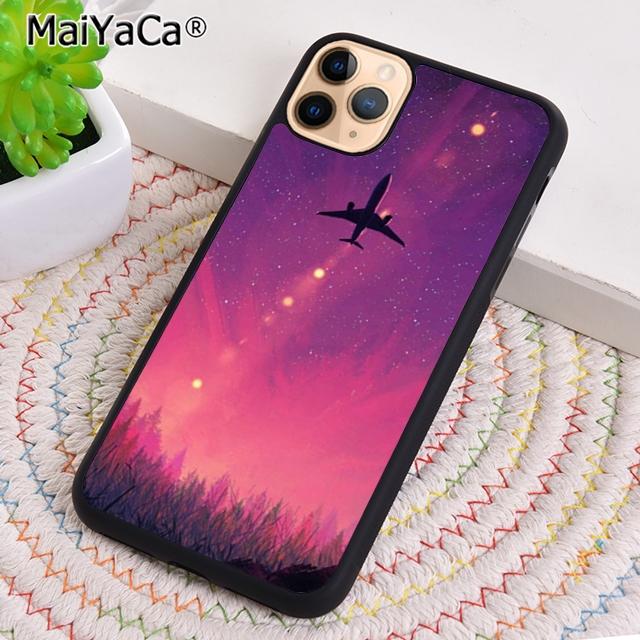 Розовый Чехол для Телефона с Изображением Самолета для iPhone 17 Air 16 pro max 15 14 plus 12 13 Защитная Крышка coque