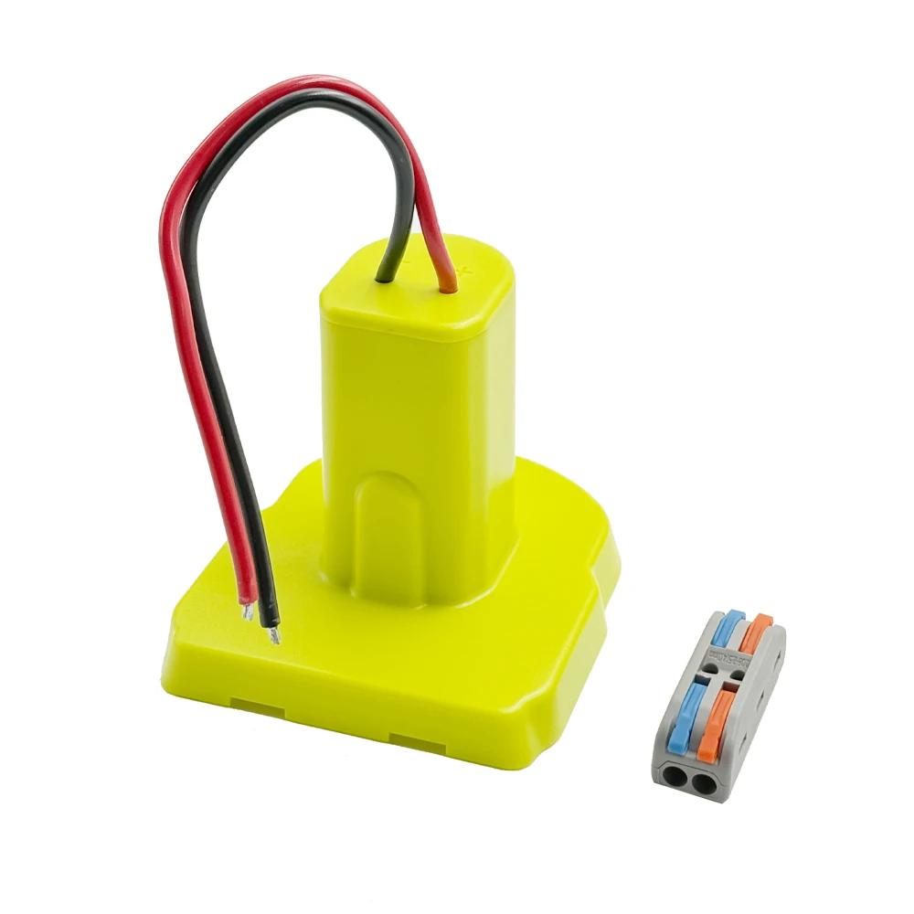 Адаптер для аккумулятора Ryobi ONE+ 18 В Nimh/Nicd/Li-ion аккумулятор DIY Power Wheels адаптер инструмент разъем для RYOBI с проводами 12AWG